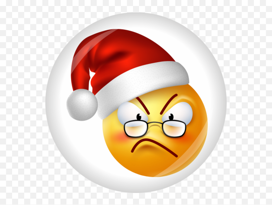 Smiley Emoticon Emoji Facial Expression Yellow For Christmas - Santa Claus Cartoon Free,Smiley Emoticon
