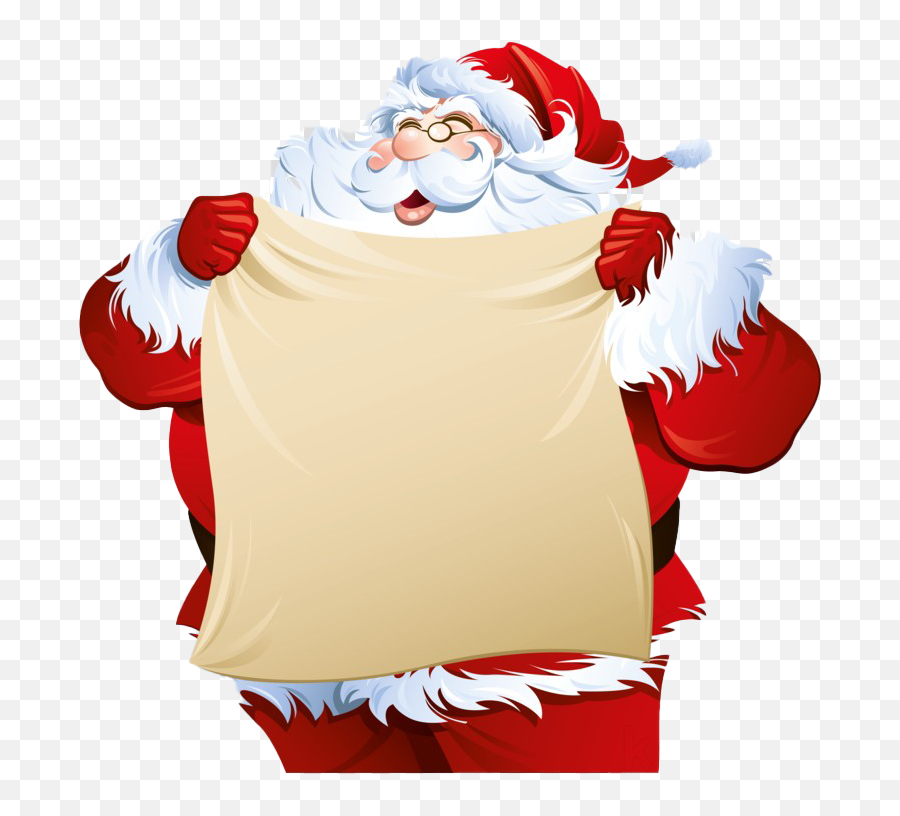 Santas List Png Pic - Santa Claus Png Emoji,Christmas Emoji List