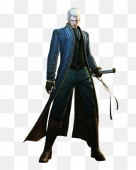 Vergil Devil May Cry Png - Dmc 3 Vergil Coat Emoji,Nero Cry Emoji