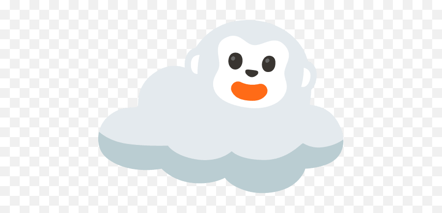 Monkeycloud - Discord Emoji Happy,Thinking Cloud Emoji