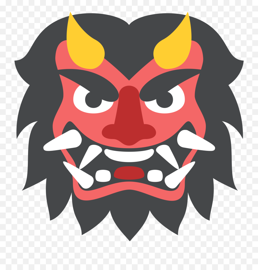 Japanese Emoji - Japanese Ogre Emoji,Japanes Ogre Emoticon