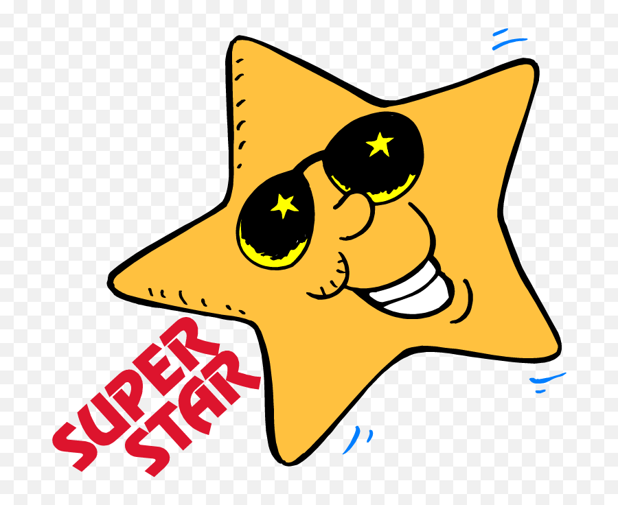 You Re A Super Star Clipart - Full Size Clipart 5310034 Superstar Cartoon Png Emoji,Shooting Star Rocks Emoji