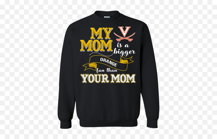 Shocking Virginia Cavaliers This Mom Loves Her Girls - Team Long Sleeve Emoji,Girls Emoji T Shirts Size