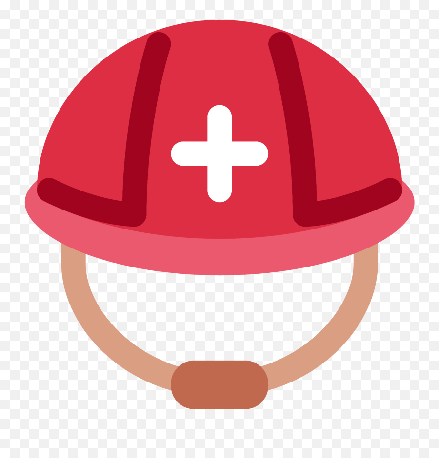 Rescue Workeru0027s Helmet Emoji Clipart Free Download - Rescue Emoji,Hat In Time Emojis
