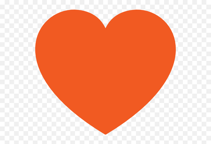Heart Clip Art - Png Emoji,Orange Heart Emoji