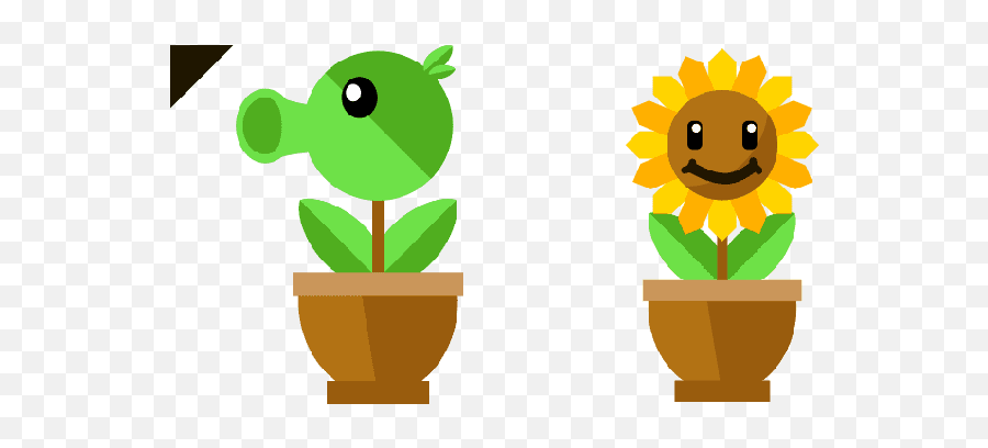 Plants Vs Zombies Cute Cursor - Flowerpot Emoji,Lightsaber Emoticon