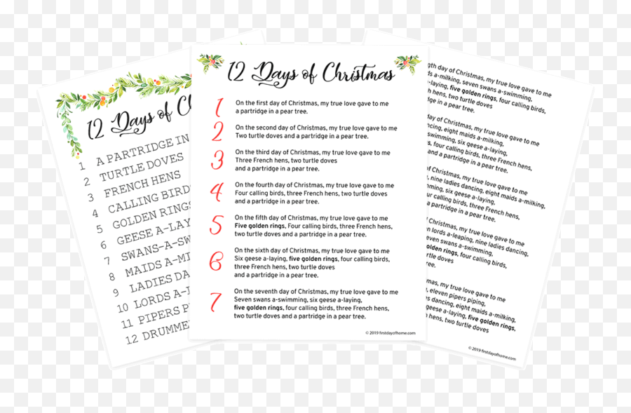 12 Days Of Christmas Worksheet Printable Worksheets And - 12 Days Of Christmas Lyrics Printable Doc Emoji,Guess The Emoji Turtle And Bird