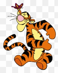 Butterfly Tigger Tigger Clipart Png - Transparent Tigger Png Emoji,Tigger Emoji