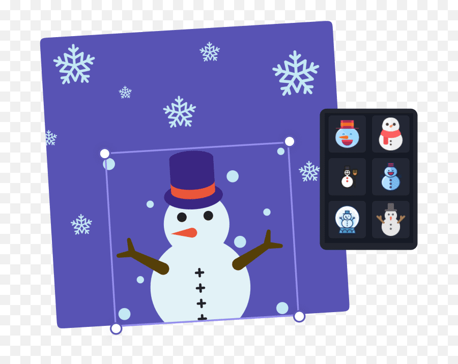 Add Snow To Photo Online - Free Snowflake Effects Emoji,Snow Snowman Emoji