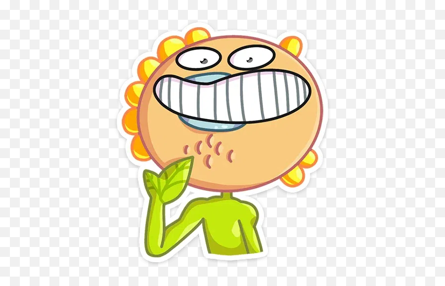 Sunflower Power Whatsapp Stickers - Stickers Cloud Happy Emoji,Sunflower Emoticon
