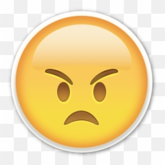 Download Free Emoticon Sadness Smiley Angry Emoji Png File - Transparent Background Angry Face Emoji,Zip It Emoji