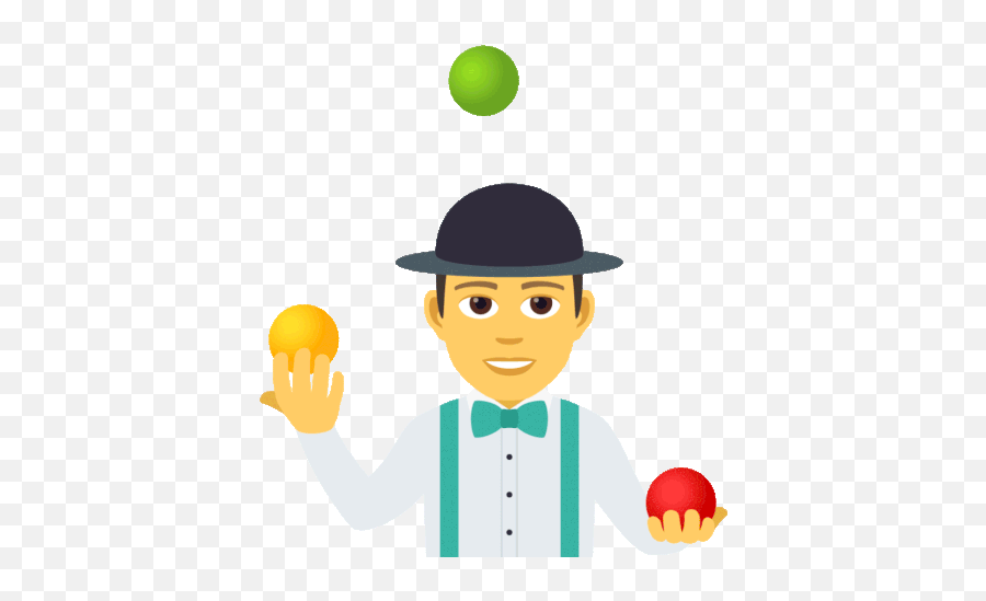 Man Juggling Joypixels Gif - Happy Emoji,Singing Emoji Gif