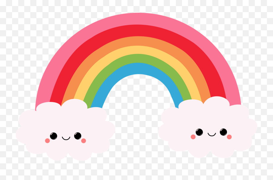 Rainbow Png Tumblr U0026 Free Rainbow Tumblrpng Transparent - Kawaii Rainbow Clipart Emoji,Cute Emoji Tumblr