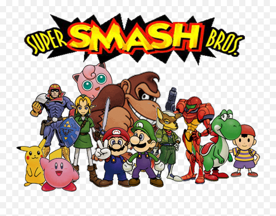 Retro Review U0027super Smash Brosu0027 On Nintendo 64 - Super Smash Bros N64 Art Emoji,Emoji Answers Level 64