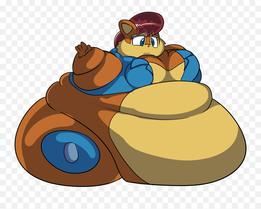 Fatty Acorn - Fat Sonic Sally Acorn Emoji,Fat Kid Emoji