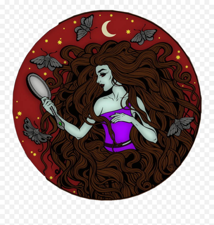 Vampira Antichrist Goth Portrait - Fictional Character Emoji,Antichrist Emoji