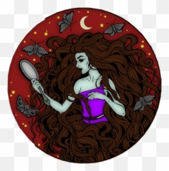 Vampira Antichrist Goth Portrait - Fictional Character Emoji,Antichrist Emoji