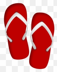 Flipflops - Red Flip Flop Png Emoji,Was There Ever A Flip Flop Emoji