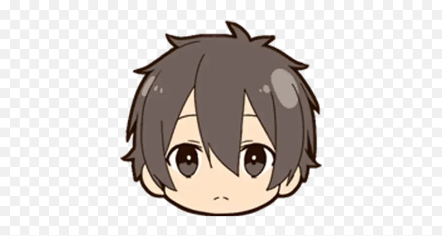 Kawaii Whatsapp Stickers - Stickers Cloud Hair Design Emoji,Cute Anime Emoji