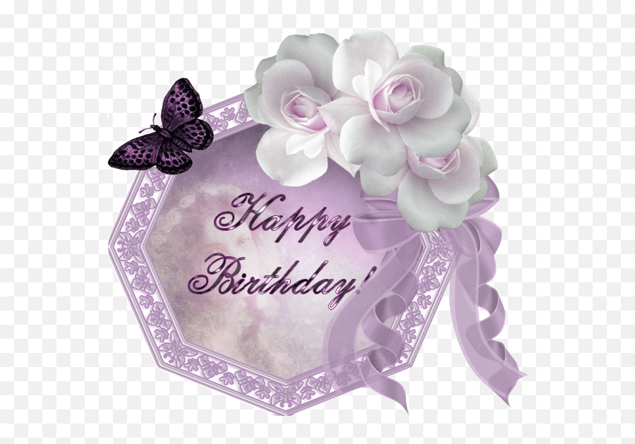 Images - Glitter Beautiful Happy Birthday Gif Emoji,Butterfly Emoticon Msn