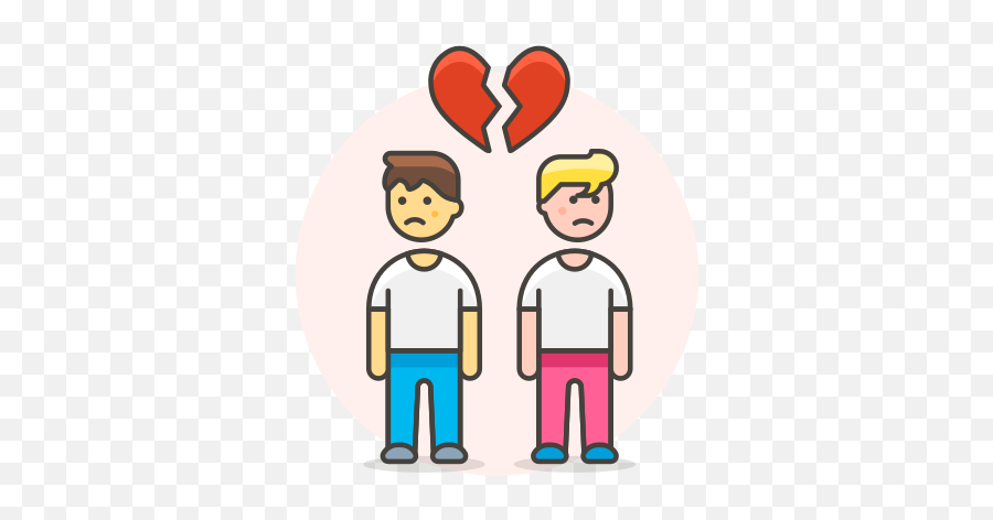 Breakup Couple Gay Free Icon Of Lgbt Illustrations - Gays Icon Png Emoji,Gay Emoji Icons