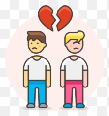 Breakup Couple Gay Free Icon Of Lgbt Illustrations - Gays Icon Png Emoji,Gay Emoji Icons