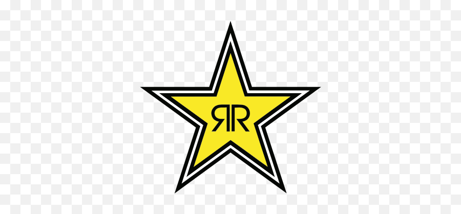 Rockstar Energy Drink Logo Star - Decals By Stafforddecal Rockstar Sticker Emoji,Emoji 2 Energy Drink