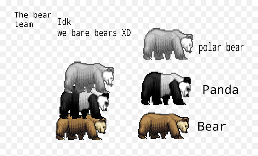 The 2 Bears I Made As Image - Language Emoji,Bear And Smoke Emoji