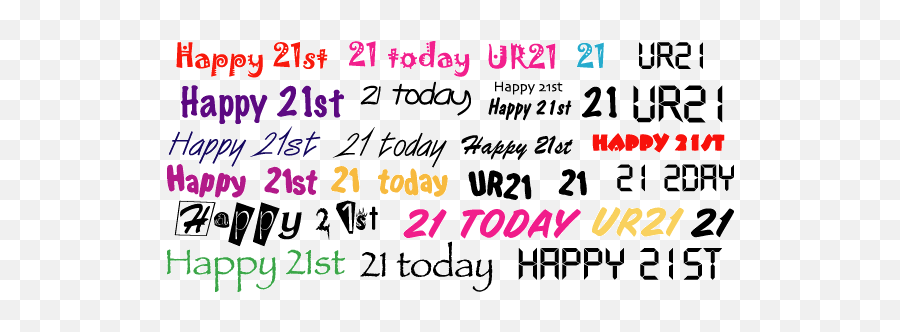 Free Happy 21 Birthday Download Free - Dot Emoji,Flashing Happy 21st Birthday Emoticon