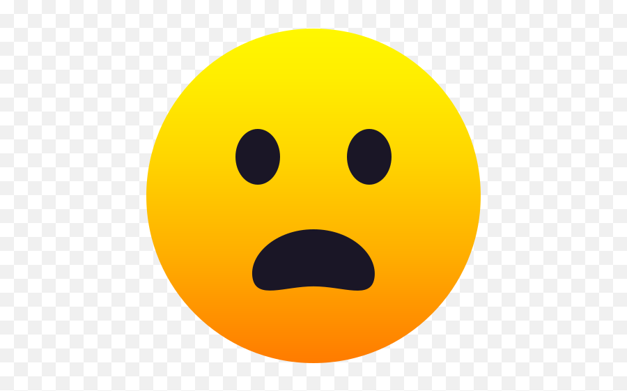 Emoji Frowning Face With Open Mouth - Happy,Open Mouth Emoji