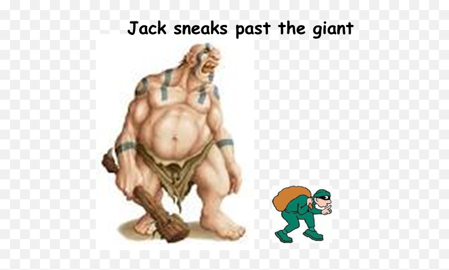 Jack And The Beanstalk - Ogre Emoji,Beanstalk Emoticon