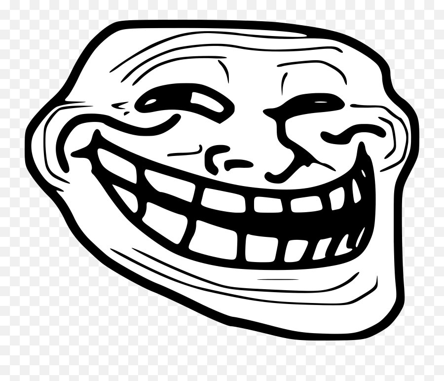 Never Realized Were Trademarked - Troll Face Icon Png Emoji,Derp Face Emoticon