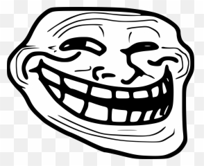 Never Realized Were Trademarked - Troll Face Icon Png Emoji,Derp Face Emoticon