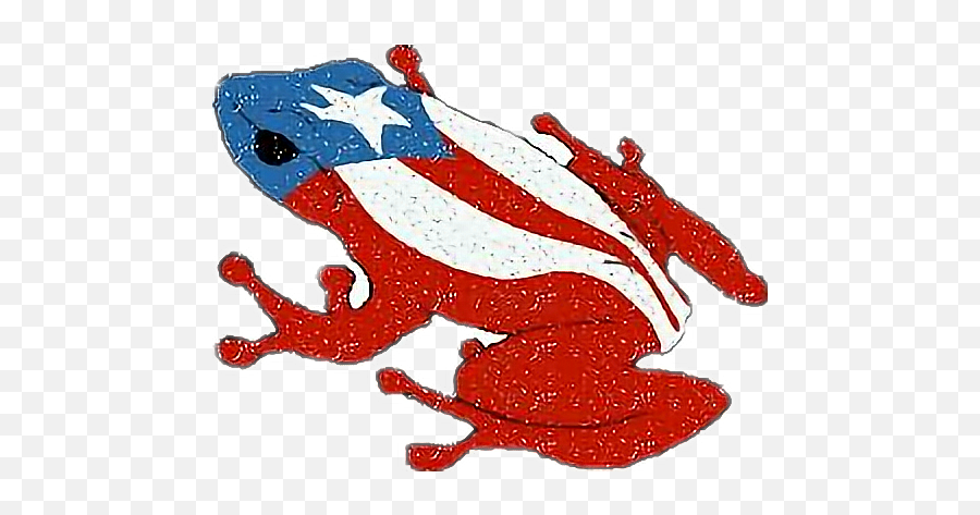 Coqui Puerto Rico Flag Sticker - Coqui Frog Clipart Emoji,Puerto Rico Emoji