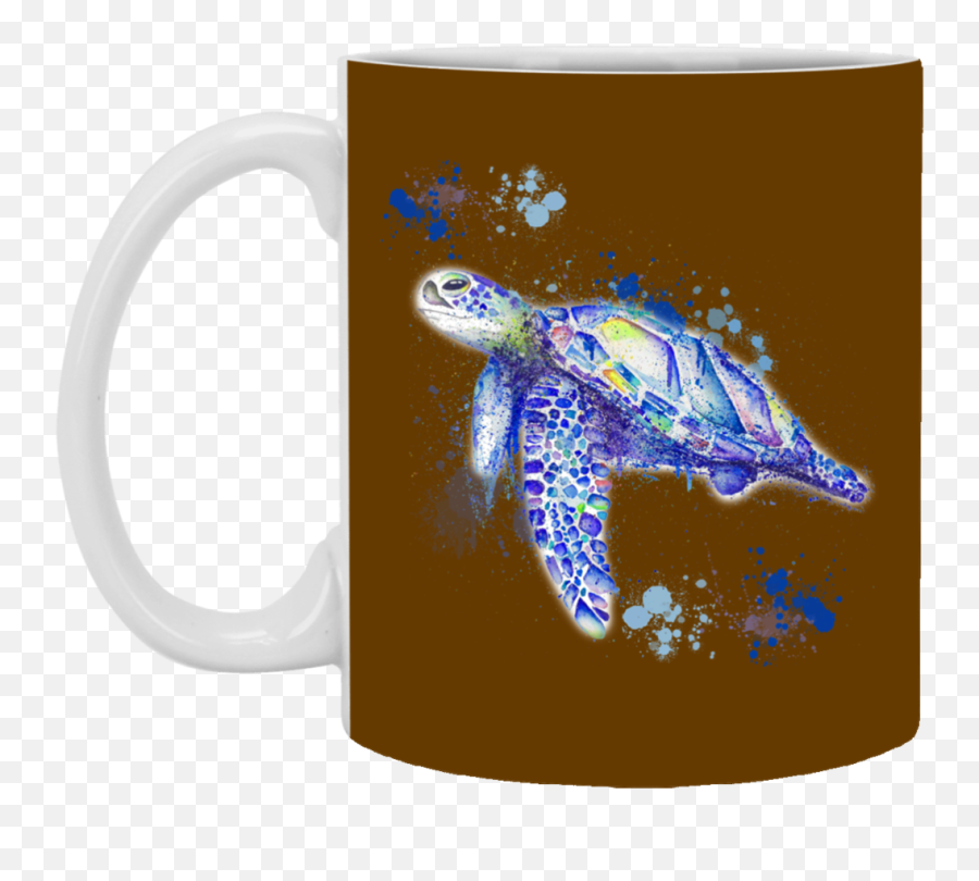 Watercolor Sea Turtle Mugs - Magic Mug Emoji,Fb Turtle Emoticon