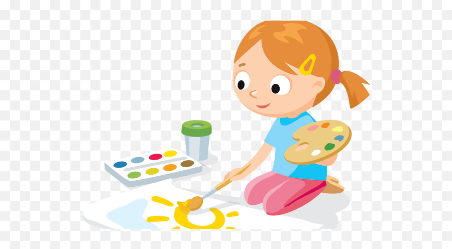 Of Dots And Pumpkins - Transparent Kid Painting Clipart Emoji,Korean Art Emotions Paint