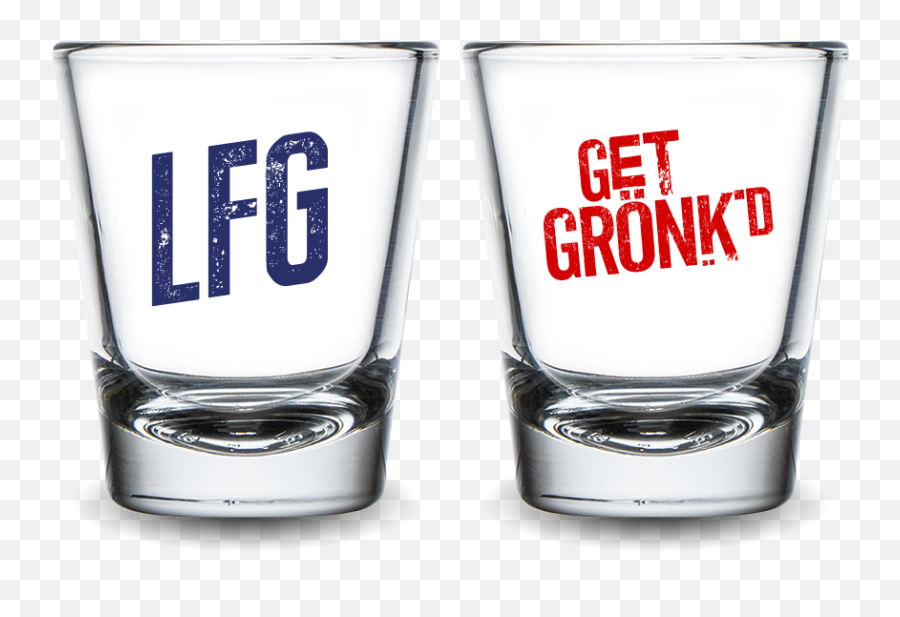 Gronku0027s Celebration Shot Glasses Gronk Nation Official - Beer Glassware Emoji,Patriots Emoticon Gronk