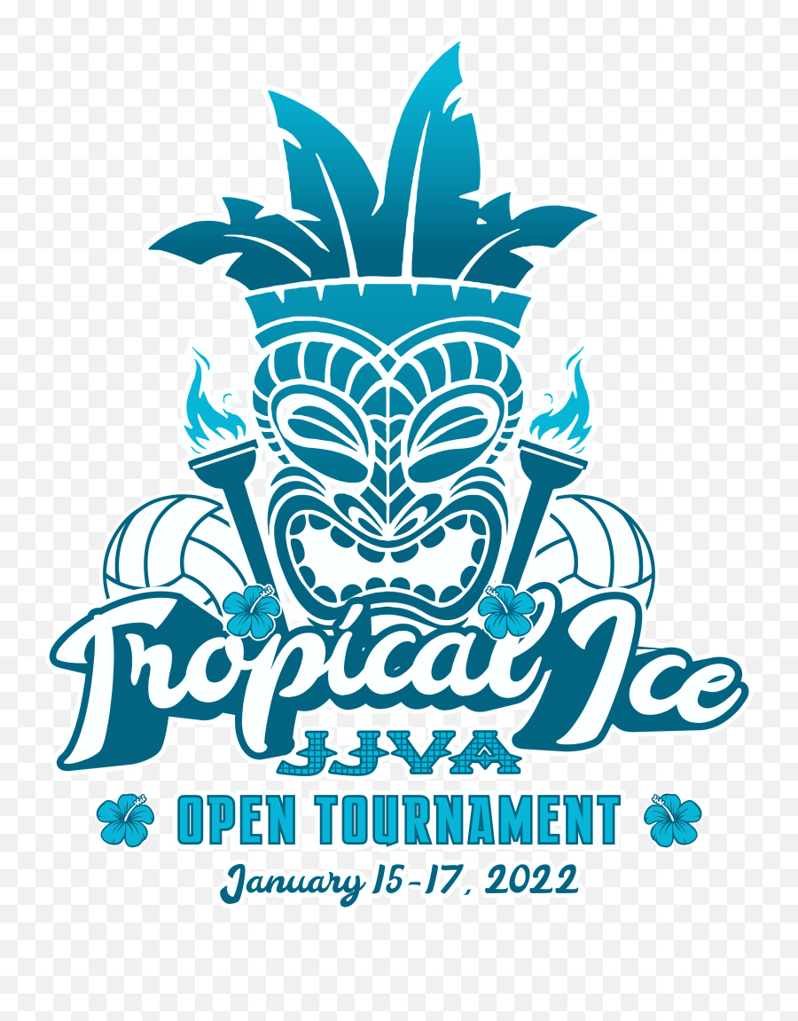 2022 Tropical Ice Open Challenge - Jacksonville Juniors Tiki Mask Vector Emoji,Emoticon De Manitas Orndo