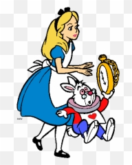 In Wonderland Clip Art Clipart 2 - Alice In Wonderland And White Rabbit Emoji,Alice In Wonderland Emojis