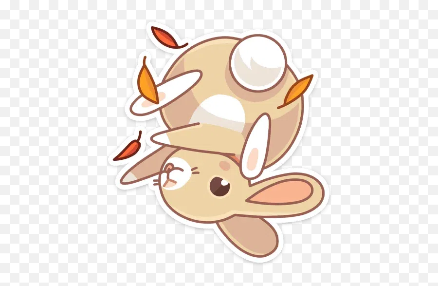 Almond Bunny Sticker Pack - Stickers Cloud Emoji,Chuseok Emojis