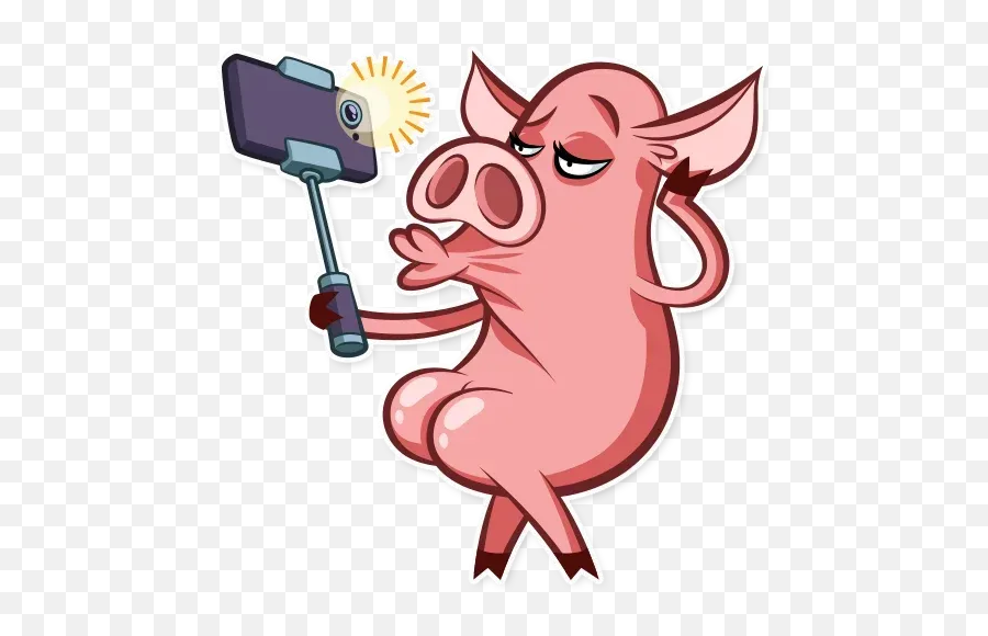 Pig Sticker Pack - Stickers Cloud Emoji,Cute Ass High Ass Piggy Emoticon