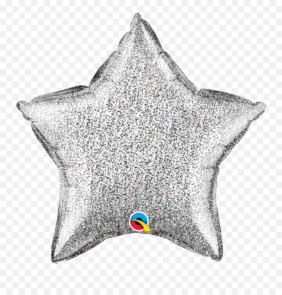 20 Glittergraphic Star Silver Foil Balloon Bargain Emoji,Hedgehog With Star Emoji