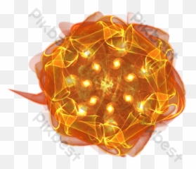 Beautiful Rotating Fireball Free Png Transparent Png Emoji,Rotating Light Emoji