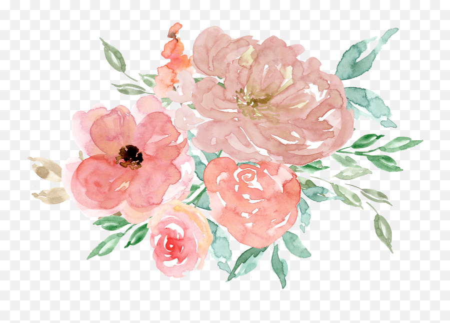 Boquet Bouquet Watercolor Sticker - Watercolor Flower Clipart Emoji,Boquet Emoji