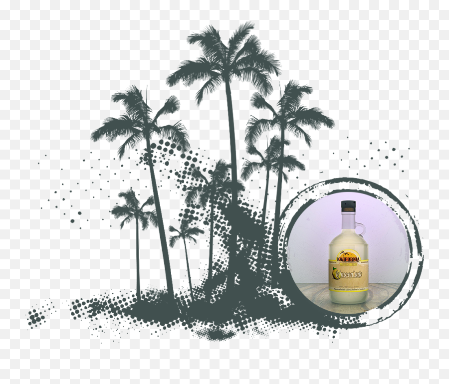 Palm Trees Clip Art Vector Graphics - Gin Emoji,Palm Tree Drink Emoji