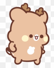 Happy Deer Sticker By Sweethouse For Ios Android Giphy - Happy Deer Gif Emoji,Llama Emoji Android