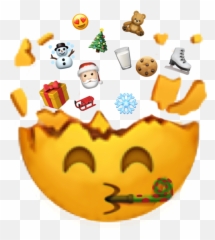 Christmas Emoji Iphone Gif Santa Sticker By Teatime - Christmas Emojis Iphone,Santa Emoji