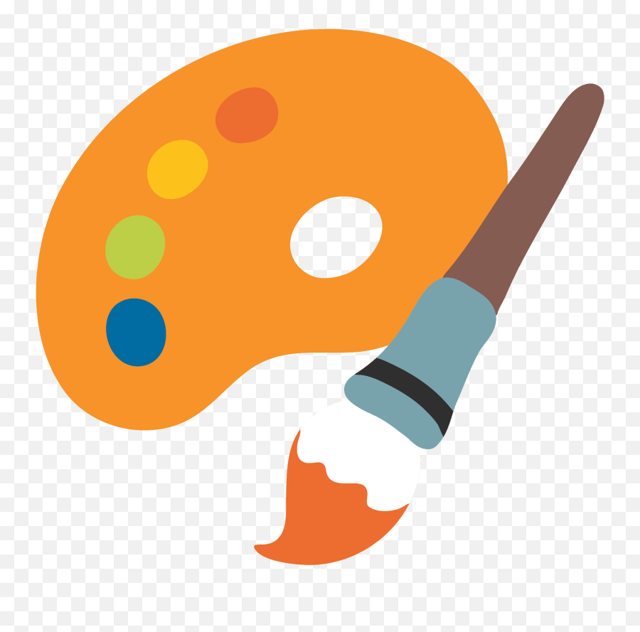 Fileemoji U1f3a8svg - Wikimedia Commons Paintbrush Vector Transparent Png,Orange Emoji