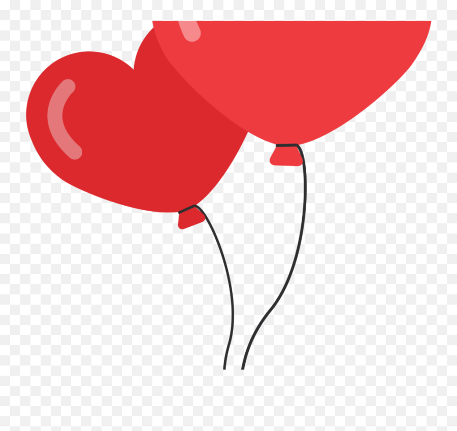 Heart Shaped Balloons Png Image - Heart Balloons Cartoon Png Emoji,Emoji Heart Balloons