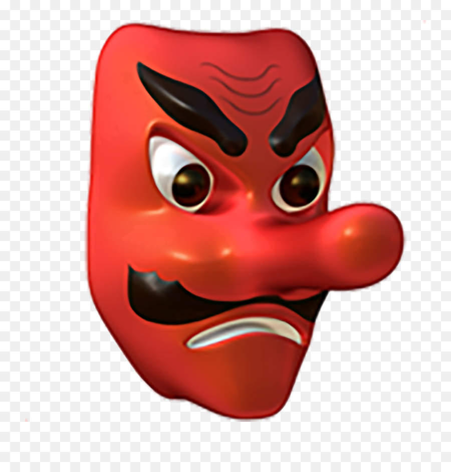 Download Hd Emoji Emojis Emojiiphone Iphoneemoji Iphone - Red Mask Emoji,Japanese Emoji